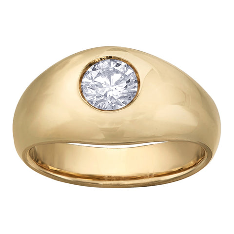 Ashi 1/8 Ctw Round Cut Diamond Men's Duo Ring in 10K Yellow Gold  39188GJTXMNYG | Grogan Jewelers By Lon