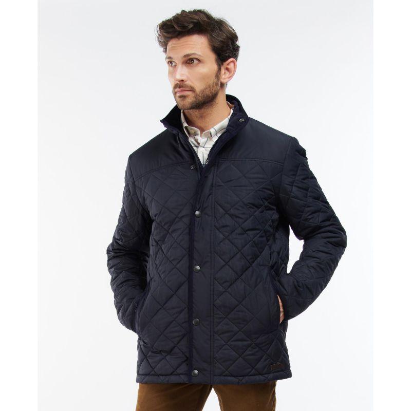 Barbour Brendon Mens Quilted Jacket - Navy#N#– William Powell