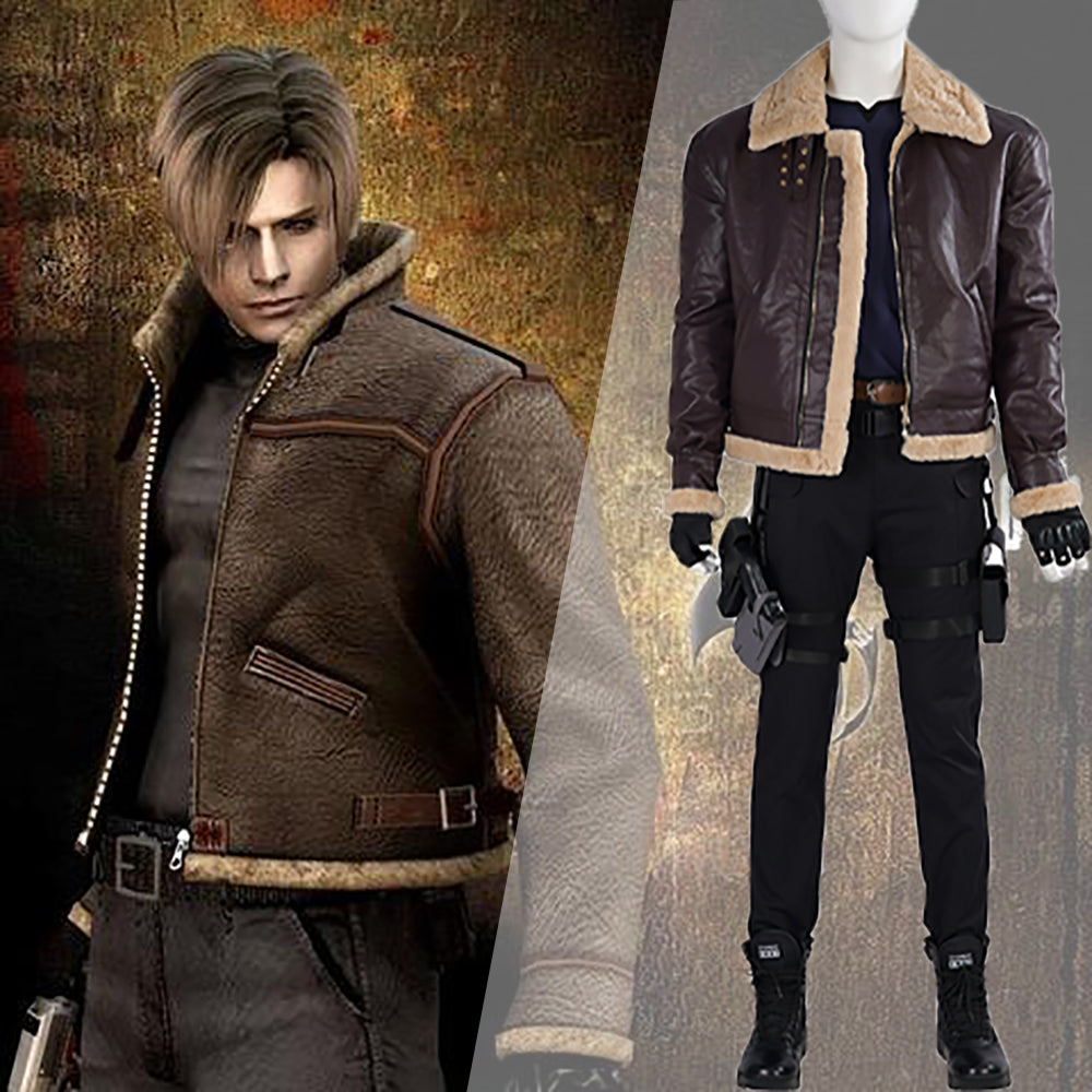 Gvavaya Game Cosplay Resident Evil 4 Leon S. Kennedy Cosplay Costume L