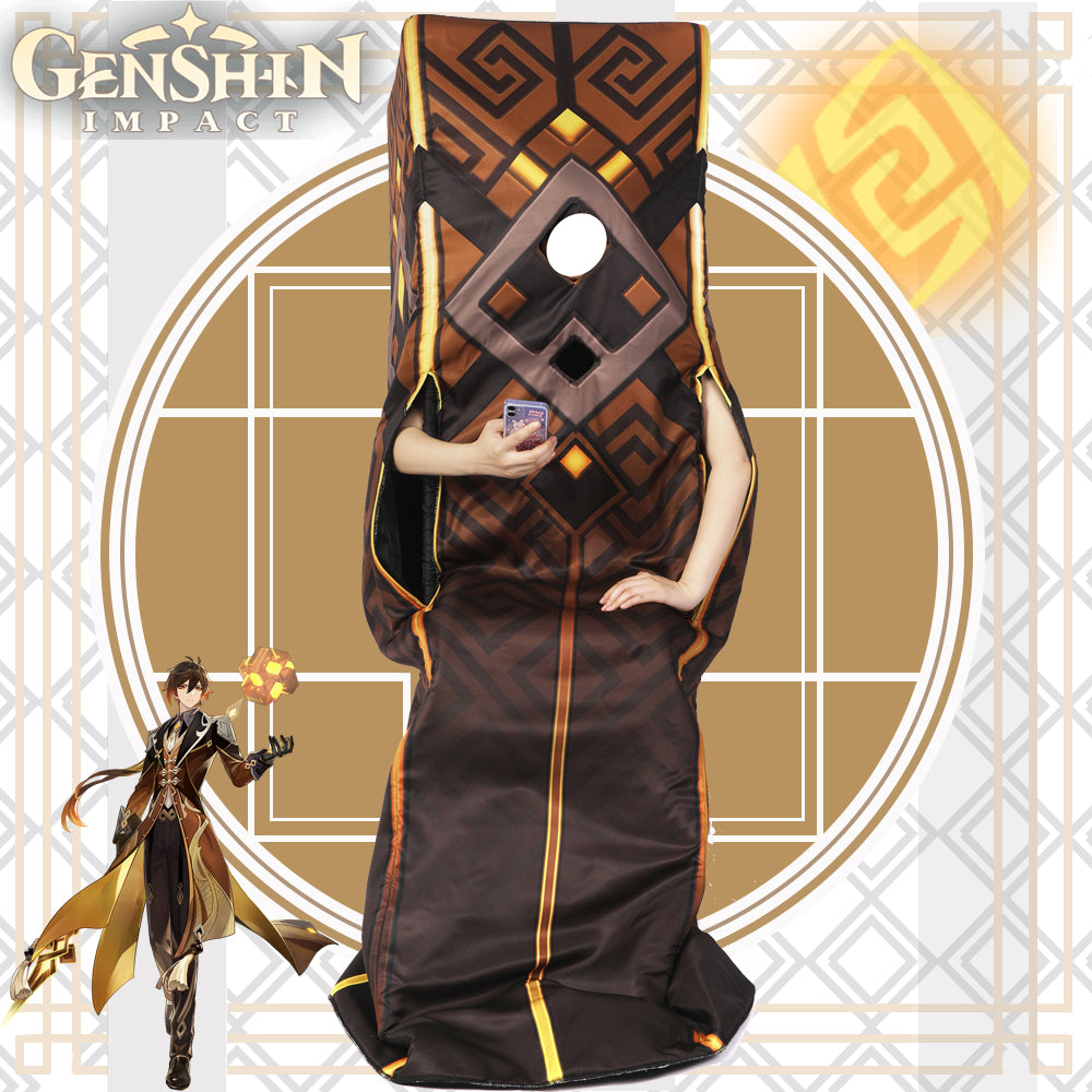 Gvavaya Game Cosplay Genshin Impact Zhongli Geo Pillar Outfit Genshin