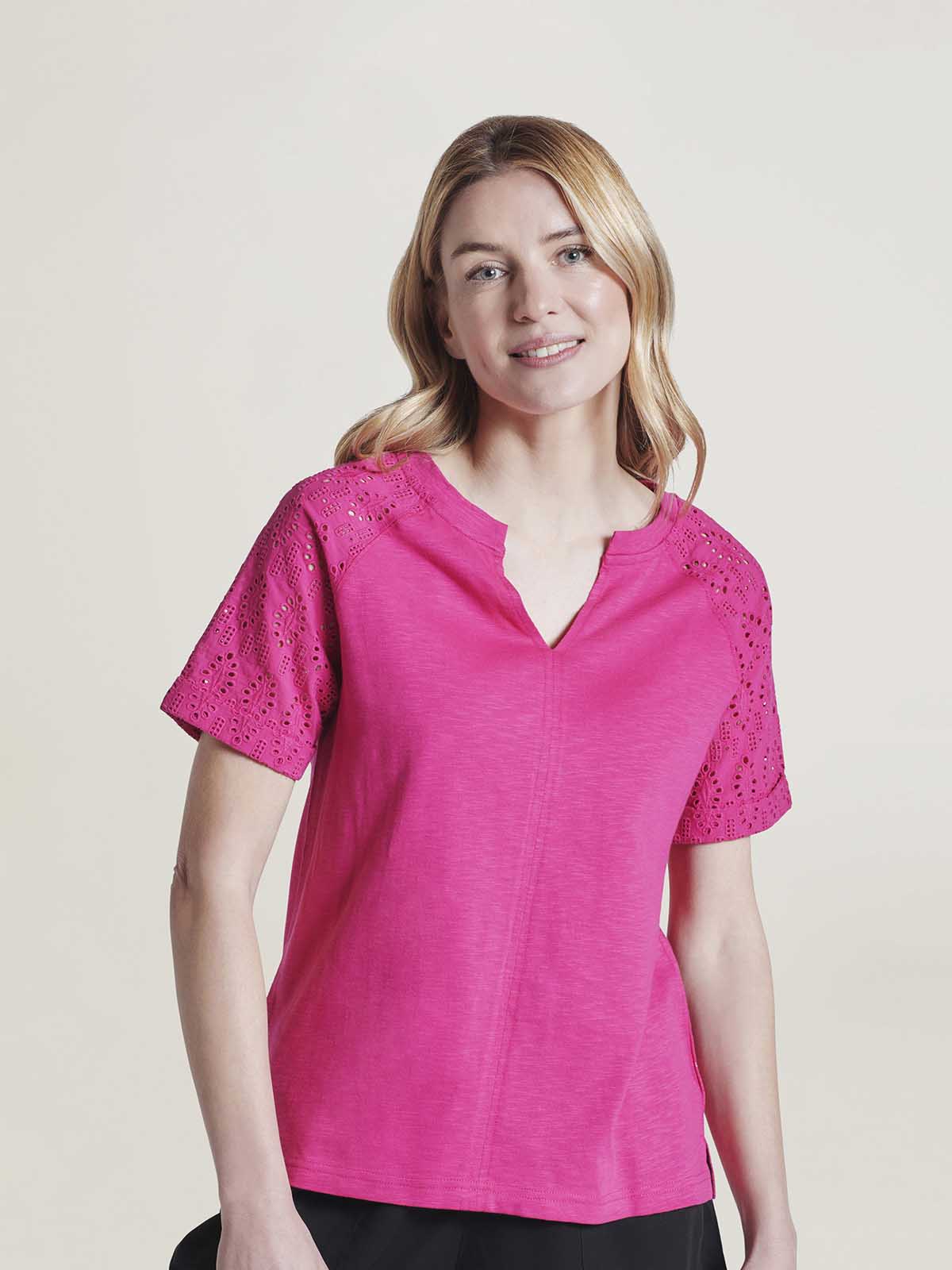 Giai Organic Cotton Jersey Tee - Maple Pink – Thought Clothing UK