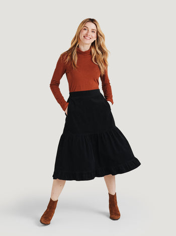 MN1008: 'Erin' – Ruched Maternity Skirt
