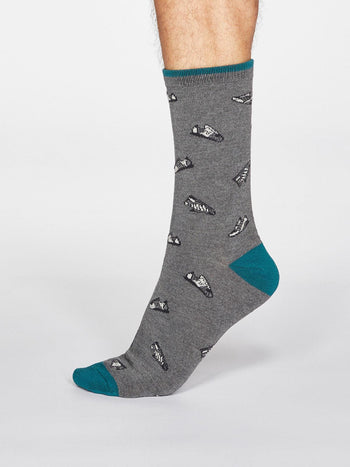 Aiden Trainer Socks - Denim Blue