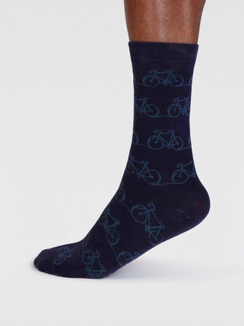 Indigo Blue, Mens Finley Organic Cotton Fly Fishing Socks