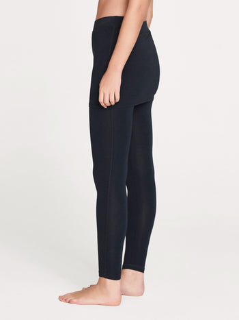 The Bamboo Base Layer Leggings in Midnight Navy