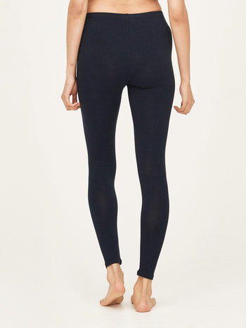 48 Wholesale Mamia Womens Full Length Cotton LeggingS-Navy - at