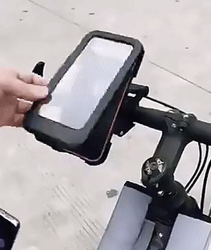 Waterproof AND dust proof Bicycle /Motorcycle Phone Mount Box 360 Degr –  madeinindi