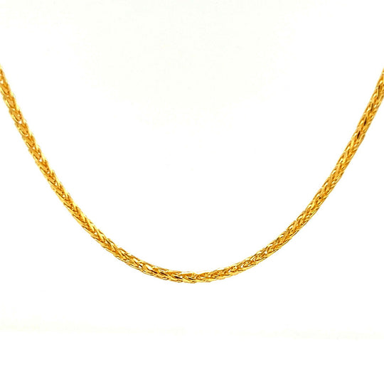 Solid Gold Thin Chain, 14K Gold Chain Necklace, Wheat Chain Necklace, Real  Gold Chain Necklace, Lightweight 14k Gold Chain, Spiga Chain, 