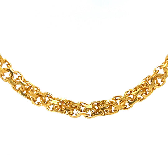 Heavyweight Black + Gold Chain Necklace - 22k/18k Gold Chain - KMJ Dusted 22k/18k Gold