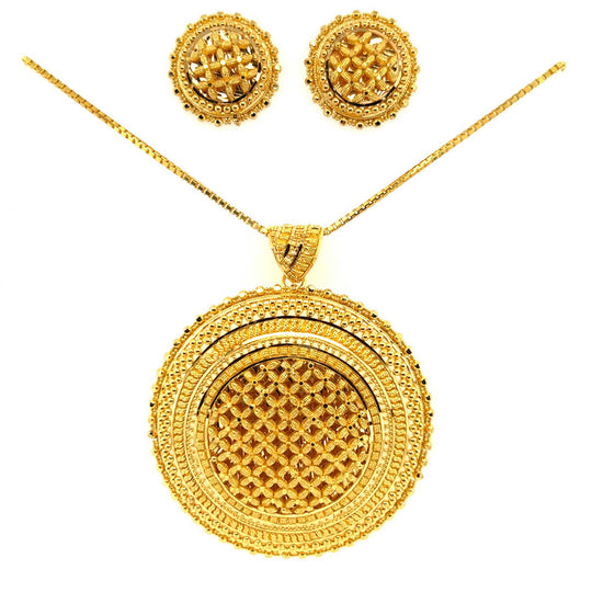 22 Karat Gold Necklace|22k Gold Plated Necklace For Women - Engagement  Chain With Certificate