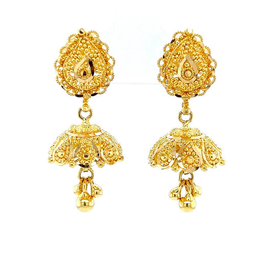 Hyderabad Jewels Fashion Earring Mango shaped with Semi precious Red stones  -ATGOL891 : Amazon.in: Jewellery