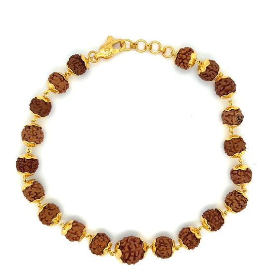 Buy ZUMRUT MAKING YOU A STYLE SENSATION Gold Plated Beads Meditation Rudraksha  Bracelet (Unisex) Online at Best Prices in India - JioMart.