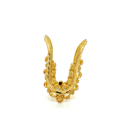 18K Gold Double Curve Vanki Diamond Ring | Raj Jewels