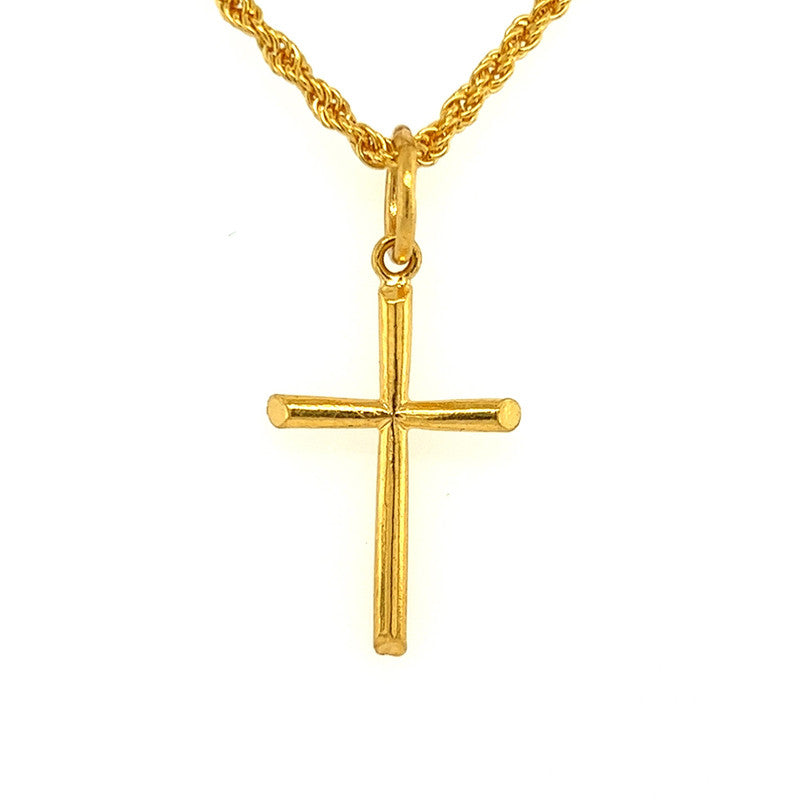 22K Gold Traditional Cross Pendant – Gold Palace