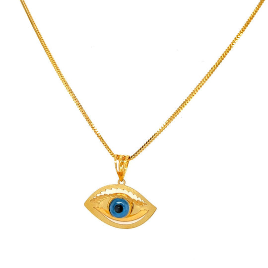 Diamond Clover Evil Eye Charm | Buy Gold Charm Online | STAC Fine Jewellery
