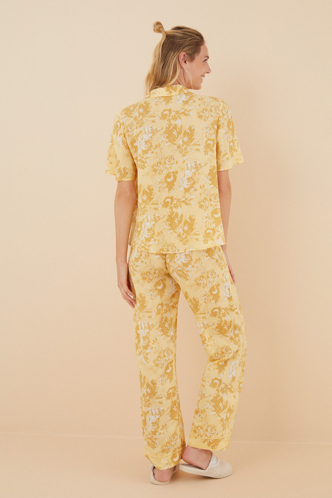 Flower Flock Pyjama Shirt - Ready to Wear