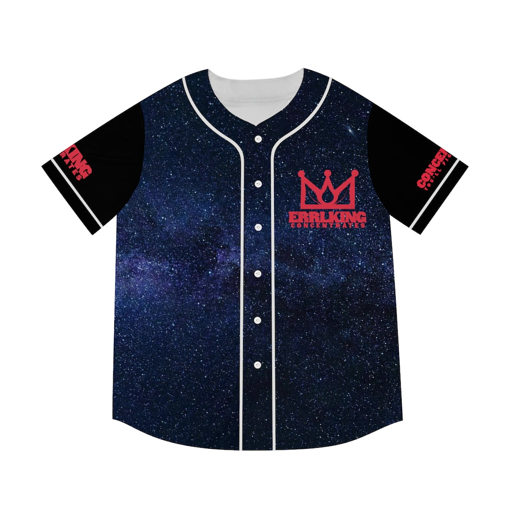 Concentrate You'll Figure It Out Outer Space Brain Baseball Jersey