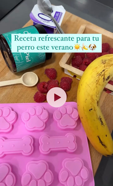 Receta Snack Perros Plátano y Frambuesa