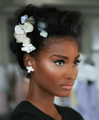 Wispy Updo with Hair Accessories