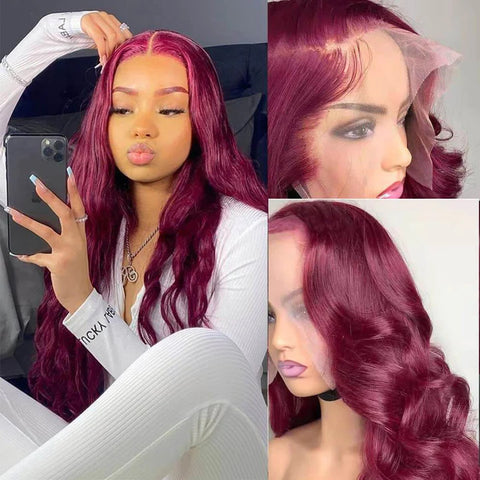 Burgundy Wig