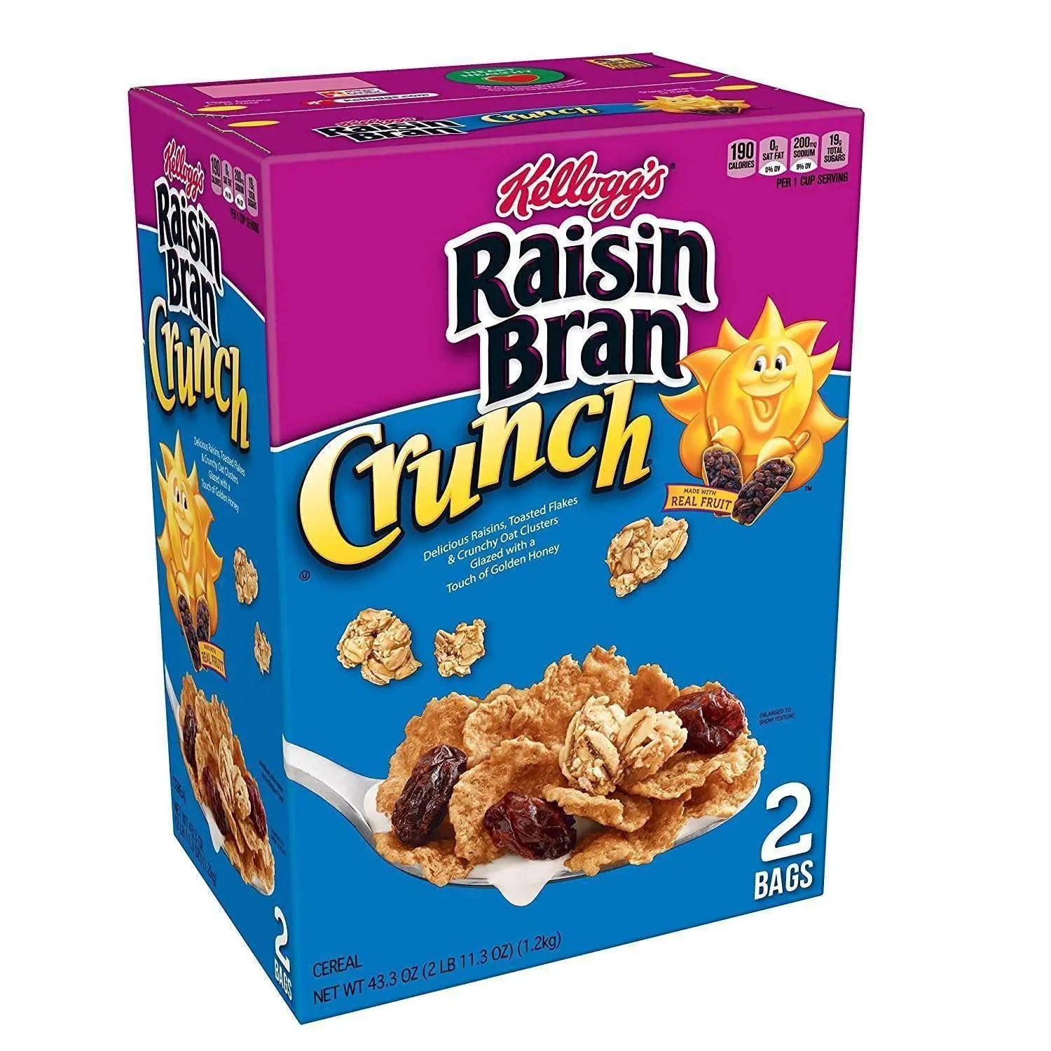 Kellogg's Original Raisin Bran Crunch Breakfast Cereal - HapyDeals