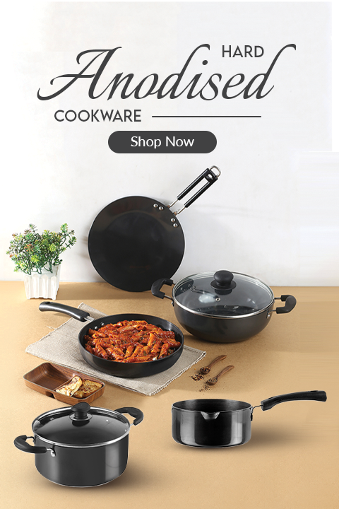 Hard Anodised Cookware range from Vinod Cookware