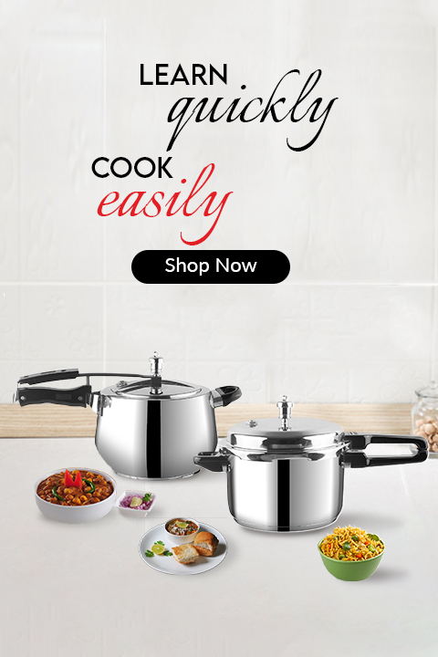 Shop for best pressure cookers from Vinod Cookware