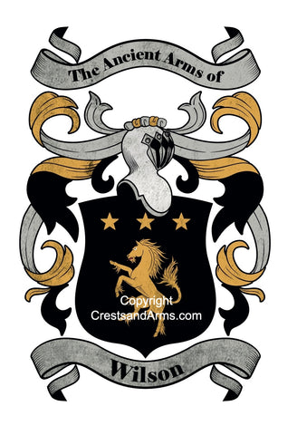 Wilson Family Crest | Expertly Researched | Buy Now – Crests & Arms