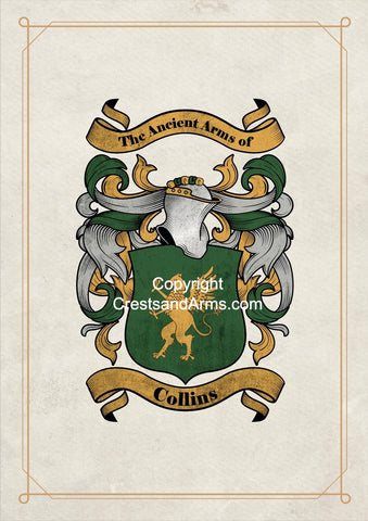 Green Family Crest Coat of Arms