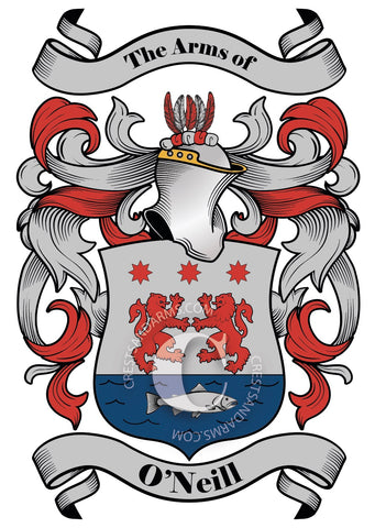 Oneill family crest coat of arms