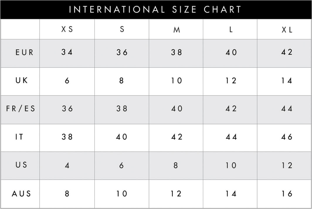 International Sizes