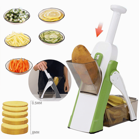 Mandoline Vegetable Slicer Adjustable Thickness Potato Onion Chopper Safe  Upright (multi colour)