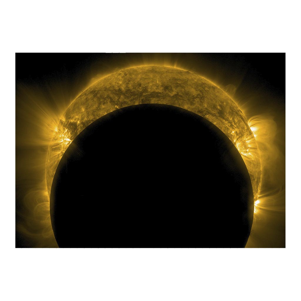 Solar Dynamics Observatory Image - Moon Photobombs Sun Jigsaw Puzzle