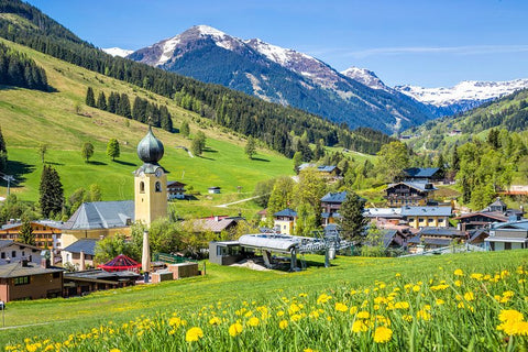  Saalbach, Austria in the summer visit Austria