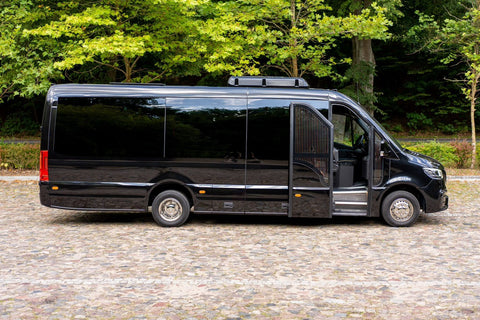 Luxury minibus for rent at MBS 87