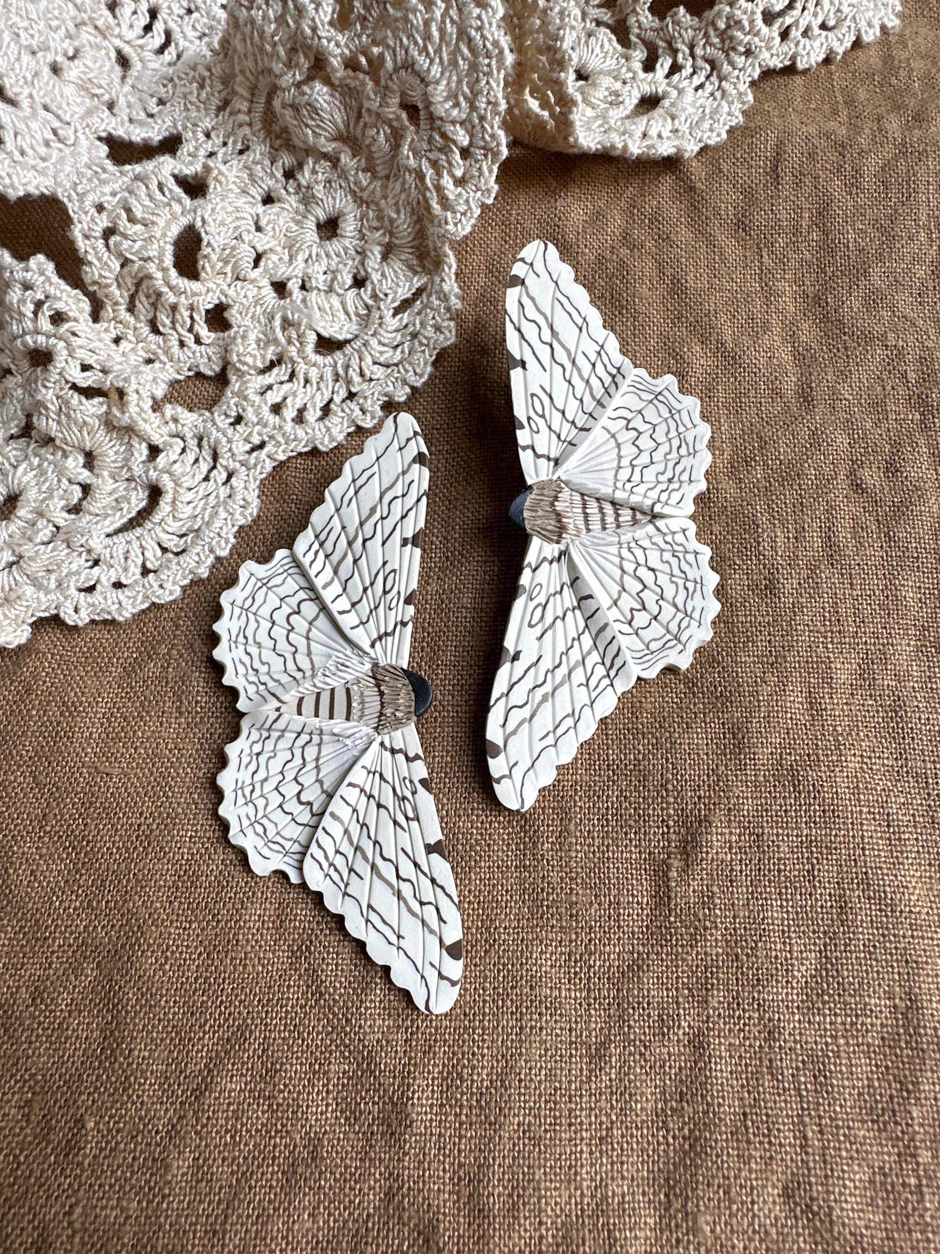 Large White Witch moth studs