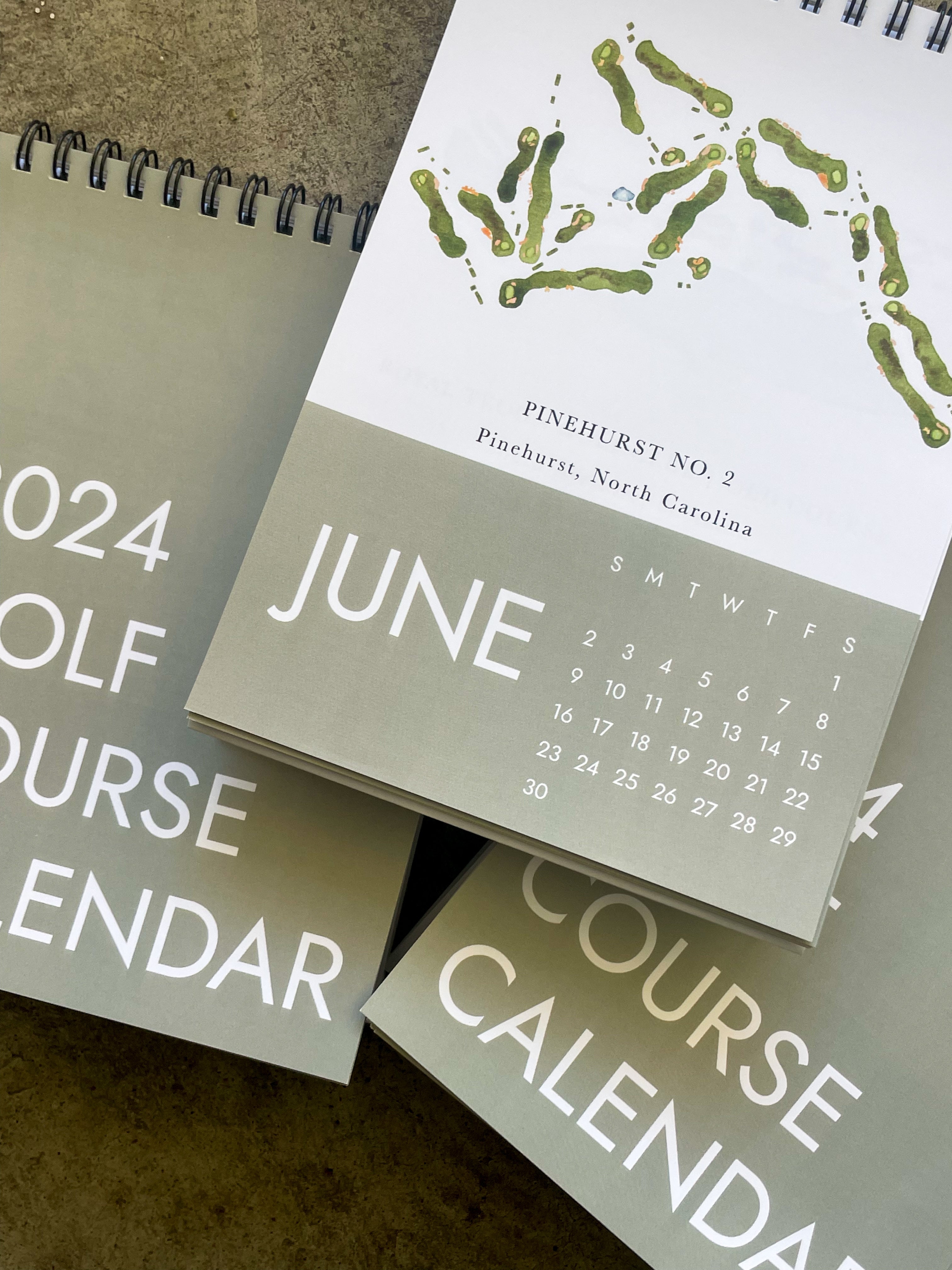 2024 Golf Course Calendar ally aiken design