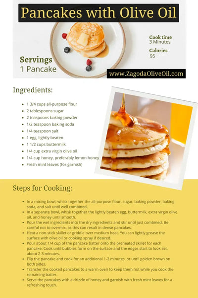 This image tells us about can I use olive oil for pancakes, What is the best oil for pancakes,can you make pancakes with olive oil instead of butter,Can I use olive oil instead of vegetable oil for pancakes,Zagodaoliveoil.com edible olive oil products