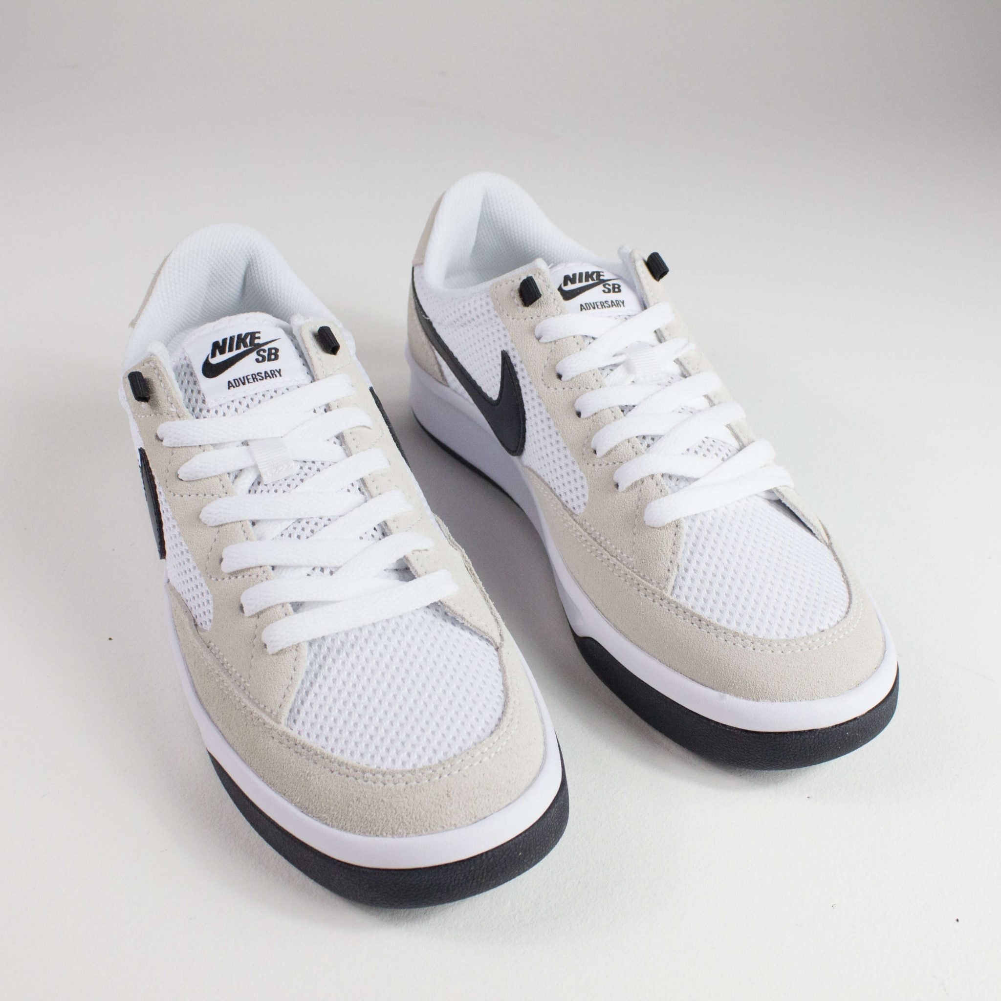 nike sb adversary shoes white black