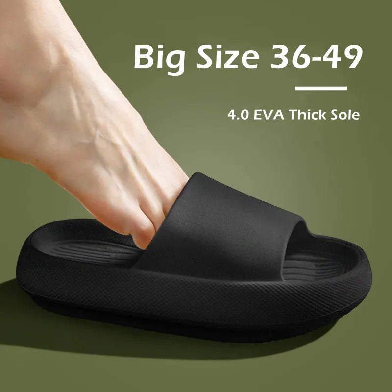 LOURDASPREC-Graduation Gift Big Size 36-49 Men Flip Flops Women New Soft EVA Thick Sole Slides Summer Sandals Couples Slippers Home Non Slip Bathroom Shoe
