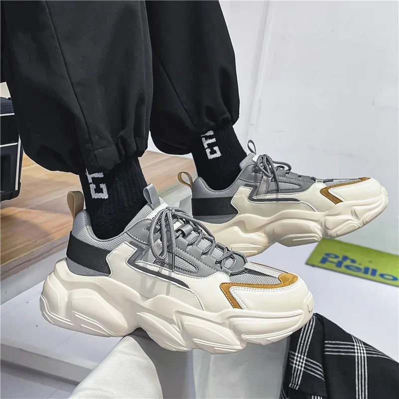 LOURDASPREC-Graduation Gift Casual Original Mens Sneakers Breathable Comfortable Sports Designer Luxury Chunky Shoes Running Vulcanized Lace-up Male Shoes