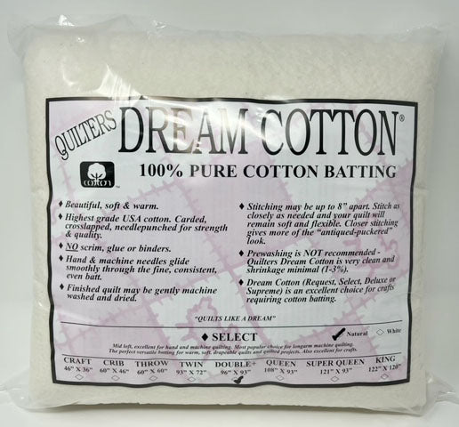 Dream Cotton Deluxe Natural Twin – Get Stitched Fabrics