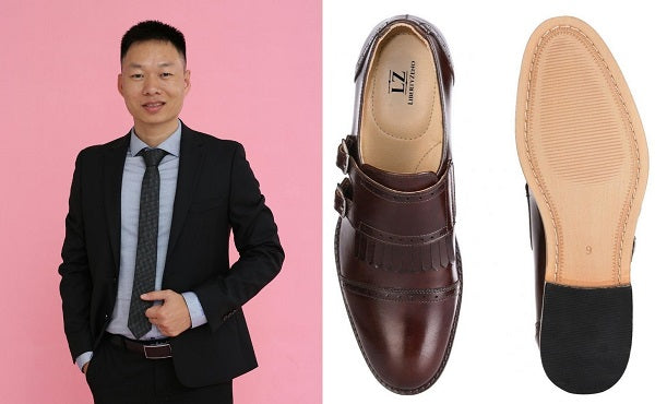 Brown Monk Strap Shoes with Formal Black Suits