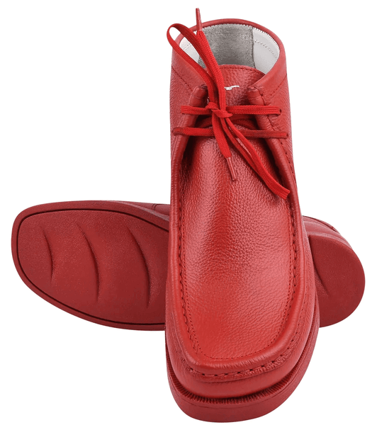 Rush Leather Desert Red Chukka Casual Boots