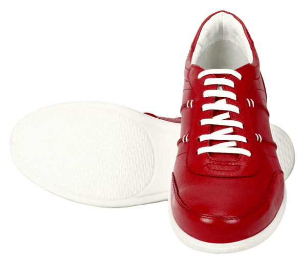 Snapper Leather Casual Sneaker Red Casuals