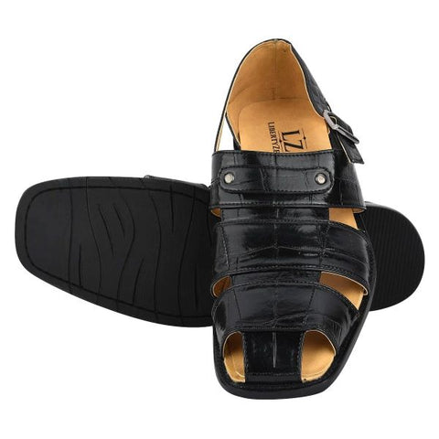 Austin Mens Leather Fisherman Sandals