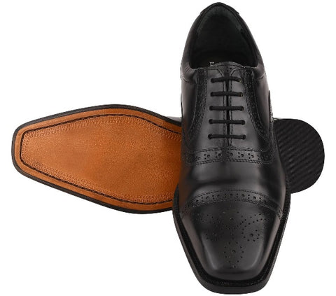 Danis Leather Derby Style Dress Shoes for Men