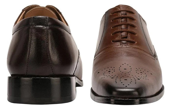 Zapatos brogues con cordones para hombre