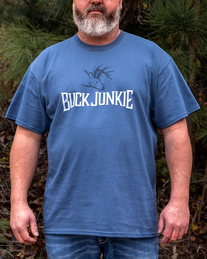 Buck Junkie T-Shirt - Blue - Buck Junkie product image