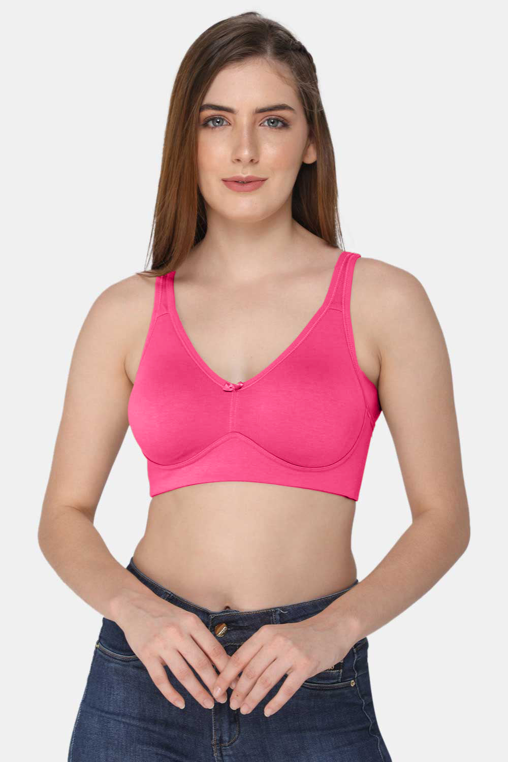 High Coverage Non-Wired Non-Padded Intimacy T-Shirt Bra Other Shades